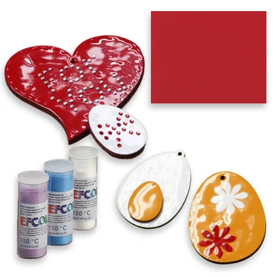 Efcolor hobby emajl prah, 10 ml - crveni