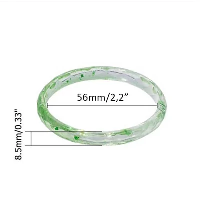 Silikonski kalup za smolu - narukvica, fasetirana, 56 mm, uska