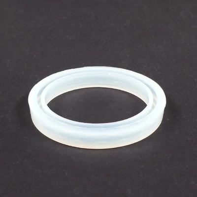 Silikonski kalup za smolu - narukvica, fasetirana, 56 mm, uska