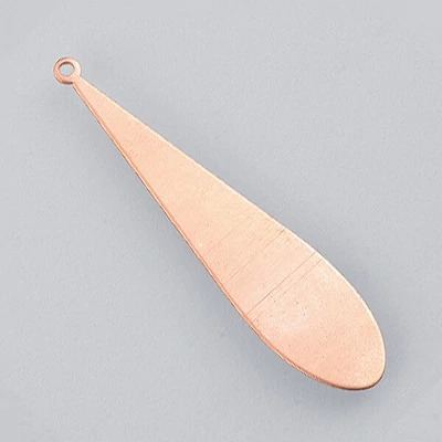 Vatreni emajl crveno bakreno postolje - kap, 53x12 mm
