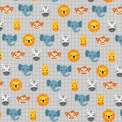 Patchwork tkanina - Robert Kaufman - Safari Soiree AMF-17351-12 Grey