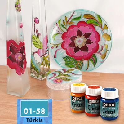 Deka Color Cristal boja za staklo 25 ml - 58 tirkizna