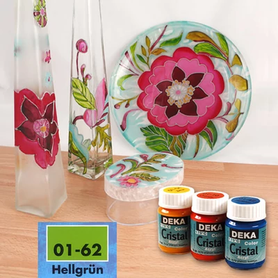 Deka Color Cristal boja za staklo 25 ml - 62 svijetlo zelena