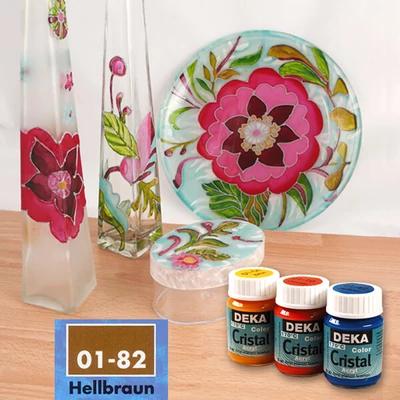 Deka Color Cristal boja za staklo 25 ml - 82 svijetlo smeđa