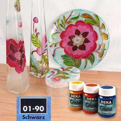 Deka Color Cristal boja za staklo 25 ml - 90 crna