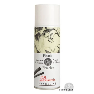 Sennelier Delacroix fiksator u spreju za ugljen i grafit, 400 ml