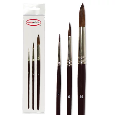 Hobby artist kist set, H200 pony okrugli kist - 3 kom (0-6-14)