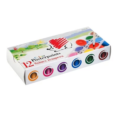 KOH-I-NOOR Set tempera jež - 12x25 ml, staklenka