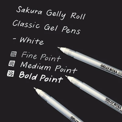 Sakura Gelly Roll Basic set gel olovki - 3 kom, Bright White (05/08/10)