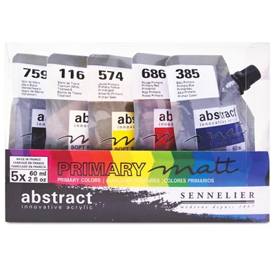 Sennelier Abstract Mat set akrilnih boja, 5x60 ml, Primary Set