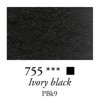 Sennelier pigment - 55, ivory black, 120 g