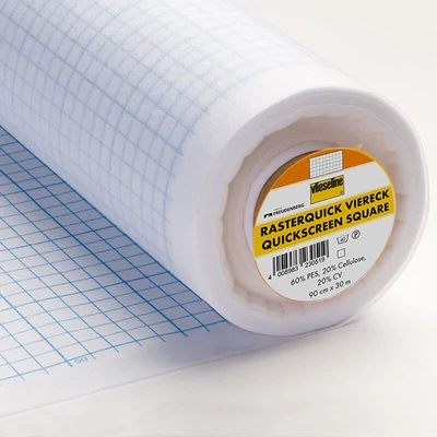 Vlieseline Rasterquick Viereck 53005241 - šivanje na papiru širine 90 cm
