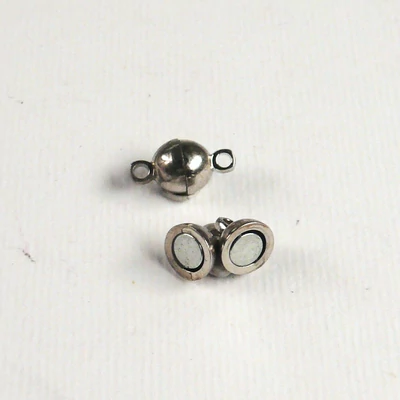 Magnetna kopča, kugla, 6 mm - rodij, 2 kom