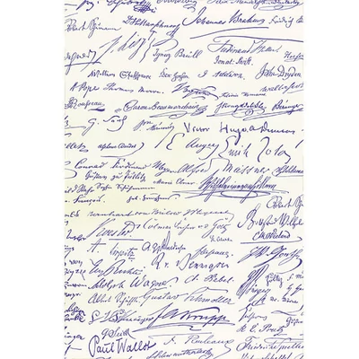 Tassotti decoupage papir - potpisi, poznate osobe