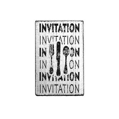 Pečat, Woodies, Vintage, 4x6 cm - Invitation pozivnica
