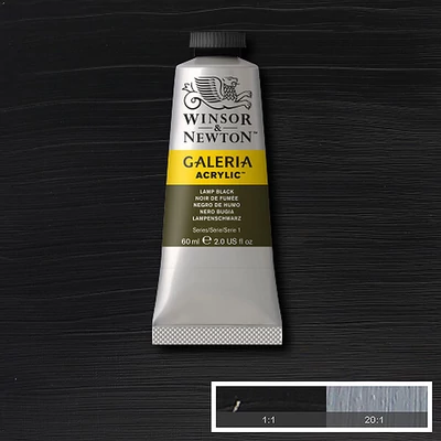 Winsor&Newton Galeria akrilna boja, 60 ml - 337, lamp black