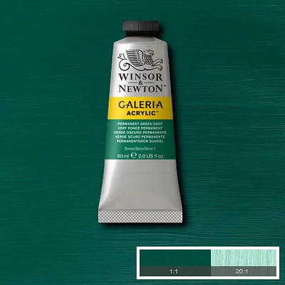 Winsor&amp;Newton Galeria akrilna boja, 60 ml - 482, permanent green deep