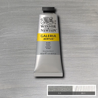 Winsor&amp;Newton Galeria akrilna boja, 60 ml - 617, silver
