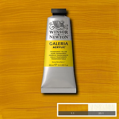 Winsor&amp;Newton Galeria akrilna boja, 60 ml - 653, transparent yellow