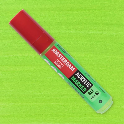 Talens Amsterdam akrilni flomaster, L - 617, yellowish green