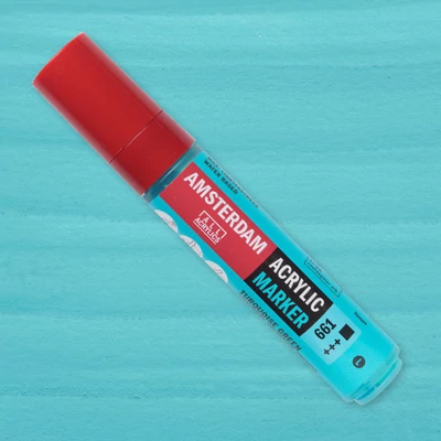 Talens Amsterdam akrilni flomaster, L - 661, turquoise green