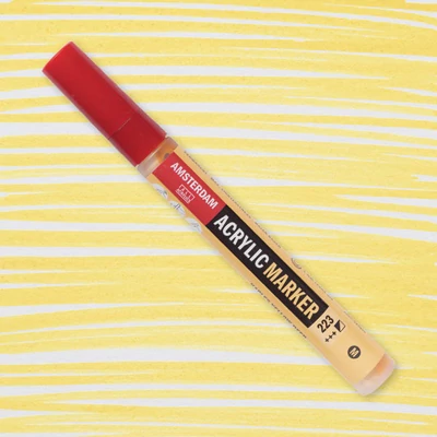 Talens Amsterdam akrilni flomaster, M - 223, Naples yellow deep