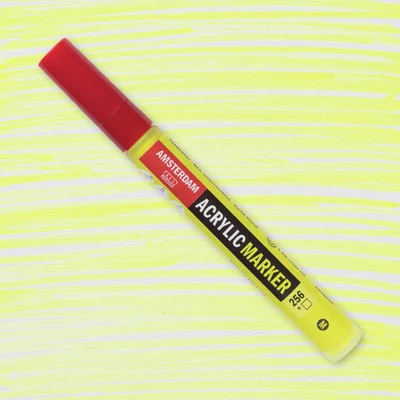 Talens Amsterdam akrilni flomaster, M - 256, reflex yellow