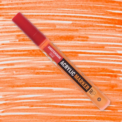 Talens Amsterdam akrilni flomaster, M - 257, reflex orange
