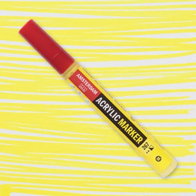 Talens Amsterdam akrilni flomaster, M - 267, azo yellow lemon