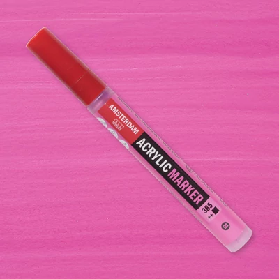 Talens Amsterdam akrilni flomaster, M - 385, quinacridone rose light