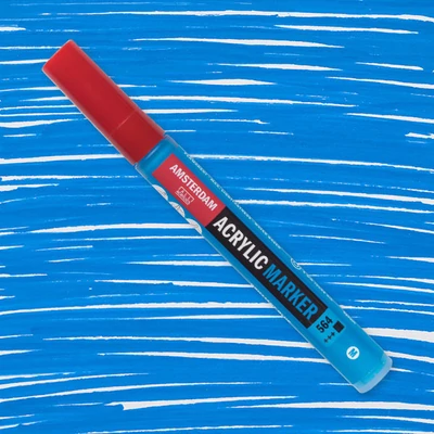Talens Amsterdam akrilni flomaster, M - 564, brillant blue
