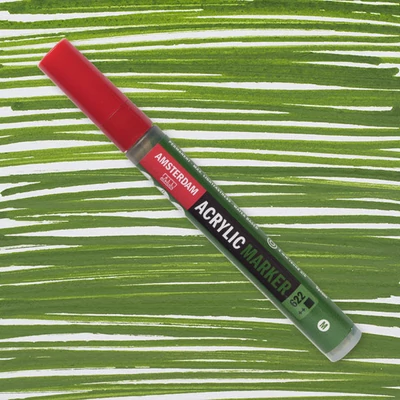 Talens Amsterdam akrilni flomaster, M - 622, olive green deep