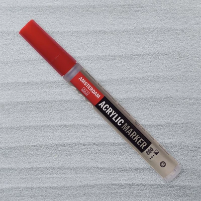 Talens Amsterdam akrilni flomaster, M - 800, silver