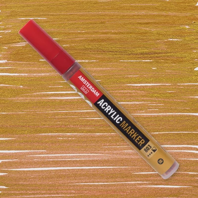 Talens Amsterdam akrilni flomaster, M - 803, deep gold