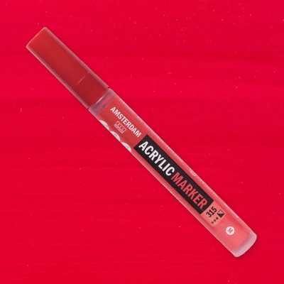 Talens Amsterdam akrilni flomaster, M - 315, pyrrole red