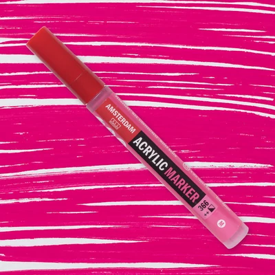 Talens Amsterdam akrilni flomaster, M - 366, quinacridone rose