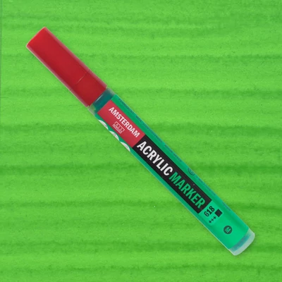 Talens Amsterdam akrilni flomaster, M - 618, permanent green light