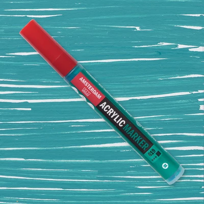 Talens Amsterdam akrilni flomaster, M - 619, permanent green deep