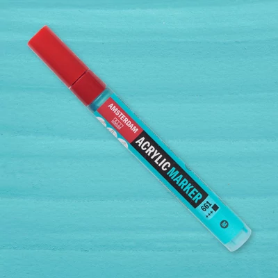 Talens Amsterdam akrilni flomaster, M - 661, turquoise green