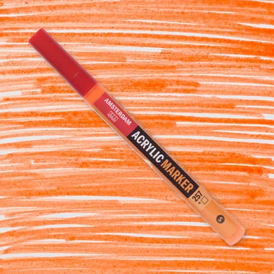 Talens Amsterdam akrilni flomaster, S - 257, reflex orange