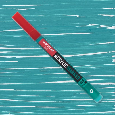 Talens Amsterdam akrilni flomaster, S - 619, permanent green deep