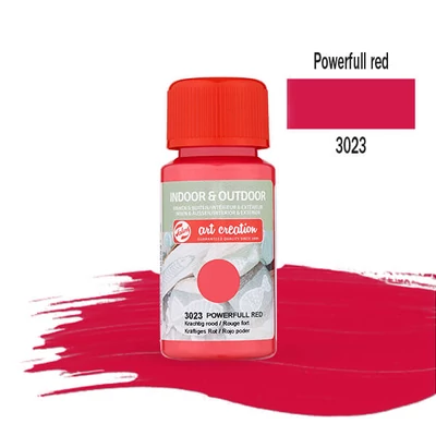 Art Creation Indoor&Outdoor akrilna boja, 50 ml - 3023 Powerfull red
