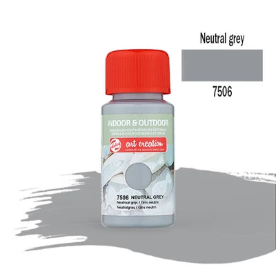 Art Creation Indoor&Outdoor akrilna boja, 50 ml - 7506 Neutral grey