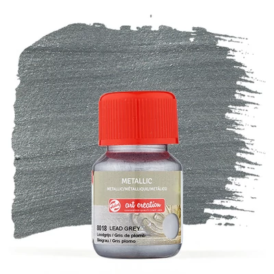 Art Creation Metalik akrilna boja, 30 ml - 8018 Olovno siva
