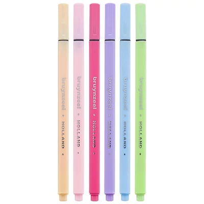 Bruynzeel Fineliner set flomastera - 6 kom, pastelne boje