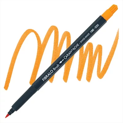 Caran d'Ache Fibralo Brush Pen -030, orange