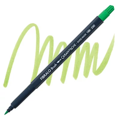 Caran d'Ache Fibralo Brush Pen -230, yellow green