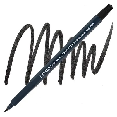 Caran d'Ache Fibralo Brush Pen -009, black