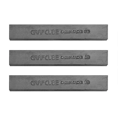 Caran d'Ache Grafcube grafitna šipka, 15 mm - u 3 tvrdoće