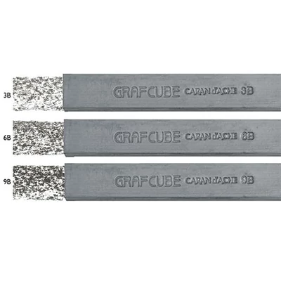 Caran d'Ache Grafcube grafitna šipka, 15 mm - u 3 tvrdoće